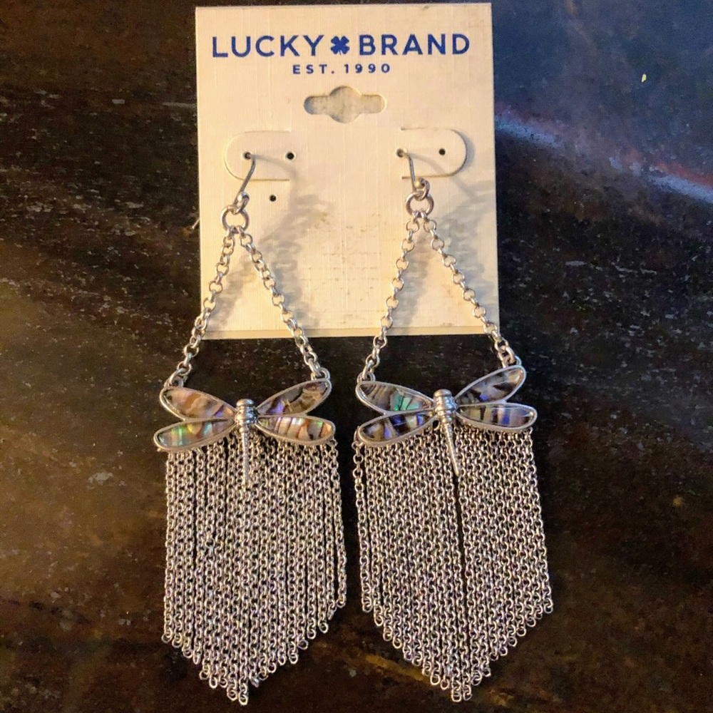 Y2K Retro Abalone Dragonfly Earings